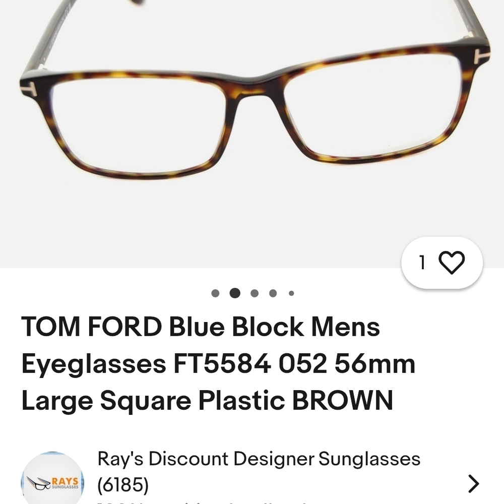 Tom Ford Tortoise Shell Eyeglasses